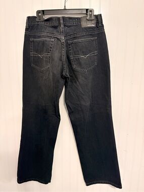 Vintage Blue Anchor Dark Black loose Jeans